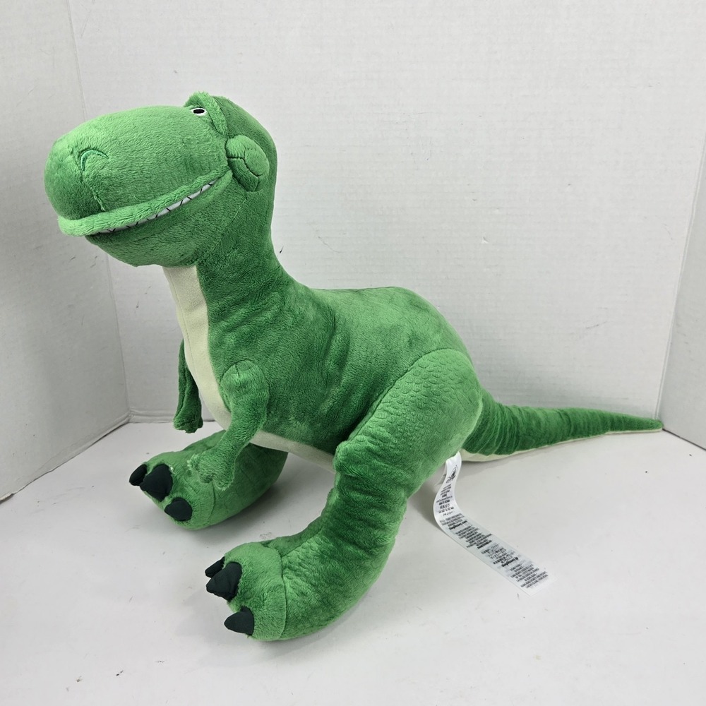 Disney Pixar Rex Toy Story 4 Plush Stuffed Animal Dinosaur 14x24" SUPER CLEAN